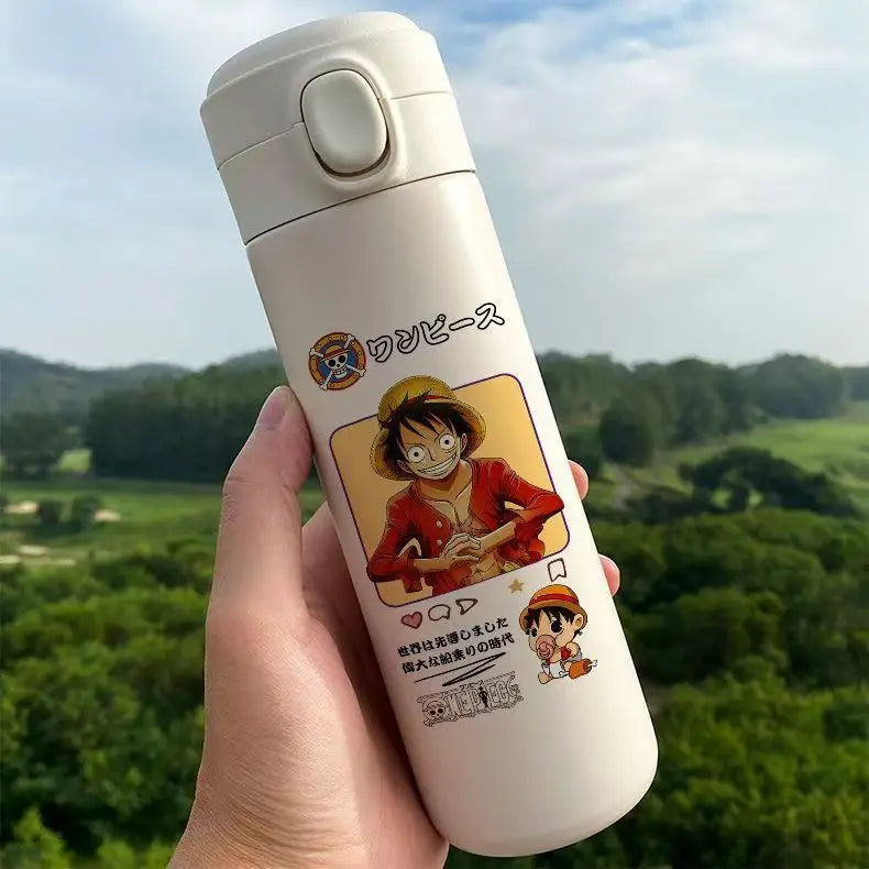 Monkey D. Luffy One Piece Thermos Cup – Anime Travel Mug for Coffee & More