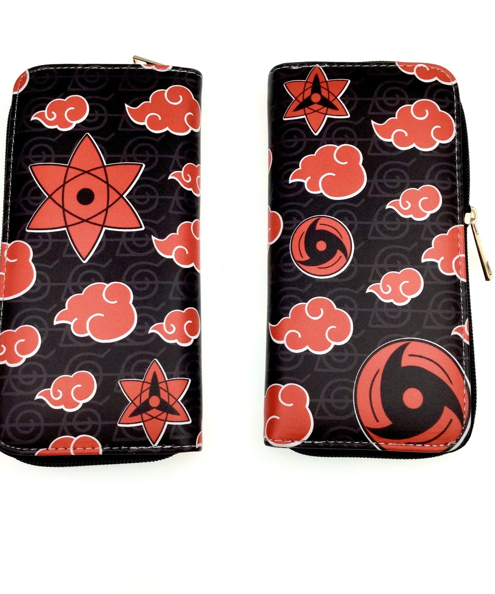 Naruto Sasuke Men Wallets Fashion Money Bag Zipper Coin Purse Female Purse Card Holder Multilayer Capacity Storage Bag Gift New