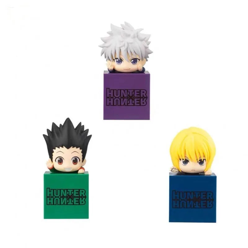 HUNTER Personality Creative Q Edition Xiaojie Killua Kurapika Cute Party Figure Chassis Desktop Ornaments holiday gift