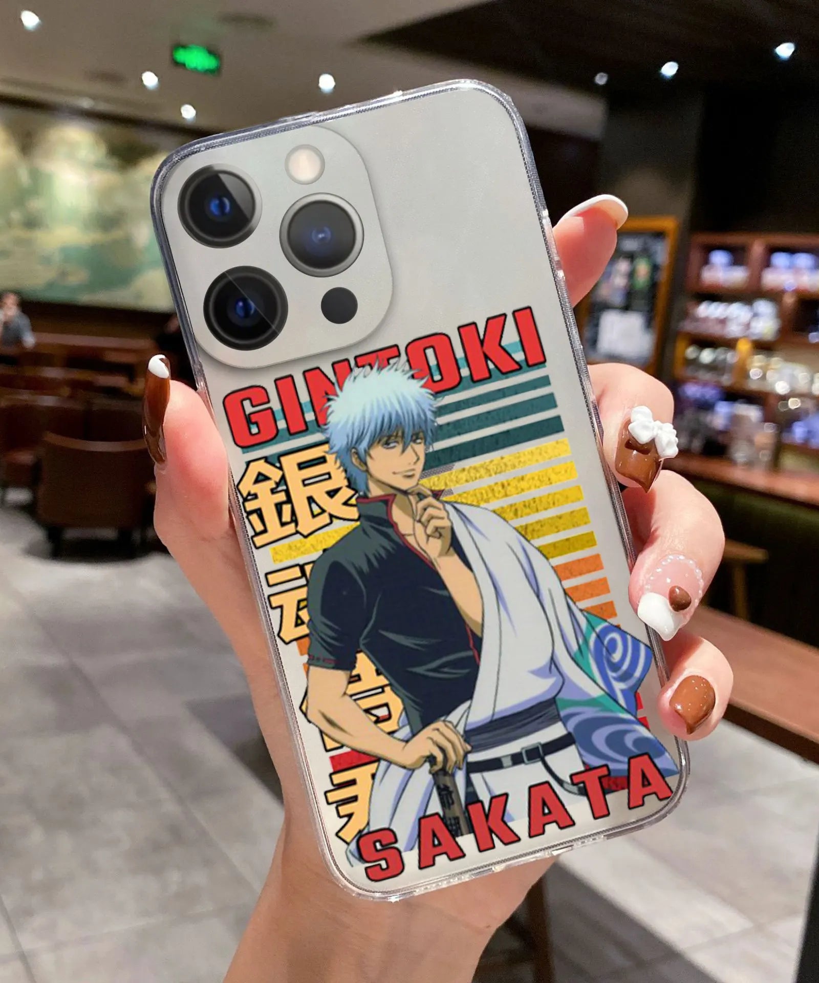Comics Gintama Gintoki Sakata Phone Cover For iPhone 11 12 13 14 15 16 17 Pro Max 17AIR 16 Plus Clear Soft Silicone TPU Case