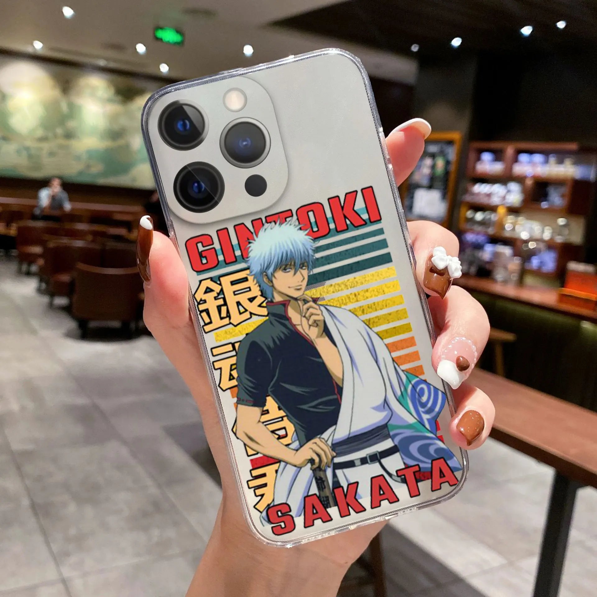Comics Gintama Gintoki Sakata Phone Cover For iPhone 11 12 13 14 15 16 17 Pro Max 17AIR 16 Plus Clear Soft Silicone TPU Case