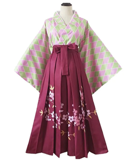 Anime Demon Slayer Surrounding Characters Tanjirou Nezuko Zenitsu Giyuu Cosplay Costume Kimono Dressing Anime Suit Festival