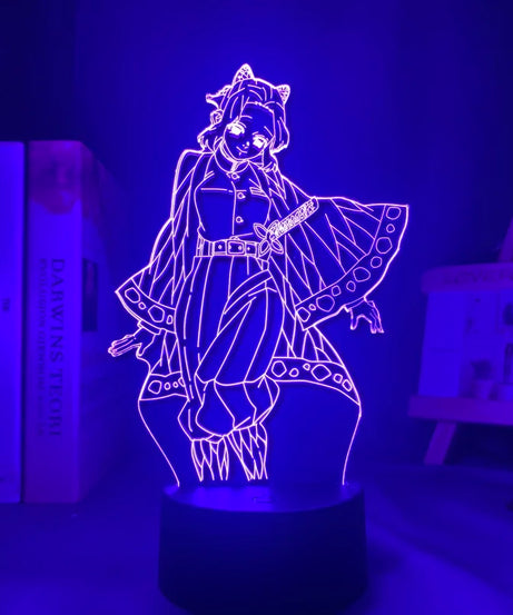 Manga 3d Light Kimetsu No Yaiba for Bedroom Decor Night Light Birthday Gift Table Lamp Anime Demon Slayer Mitsuri Kanroji Figure