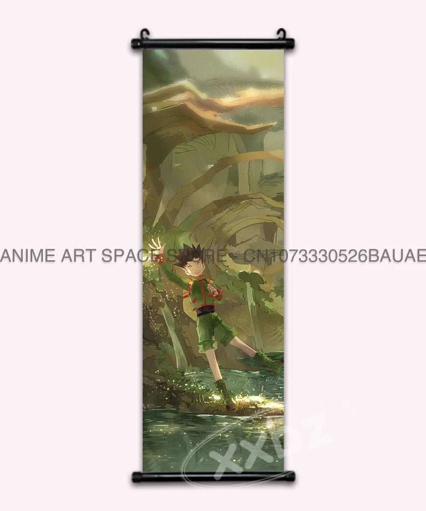 Hunter x Hunter Scroll Poster – Classic Anime Wall Art Canvas Decoration
