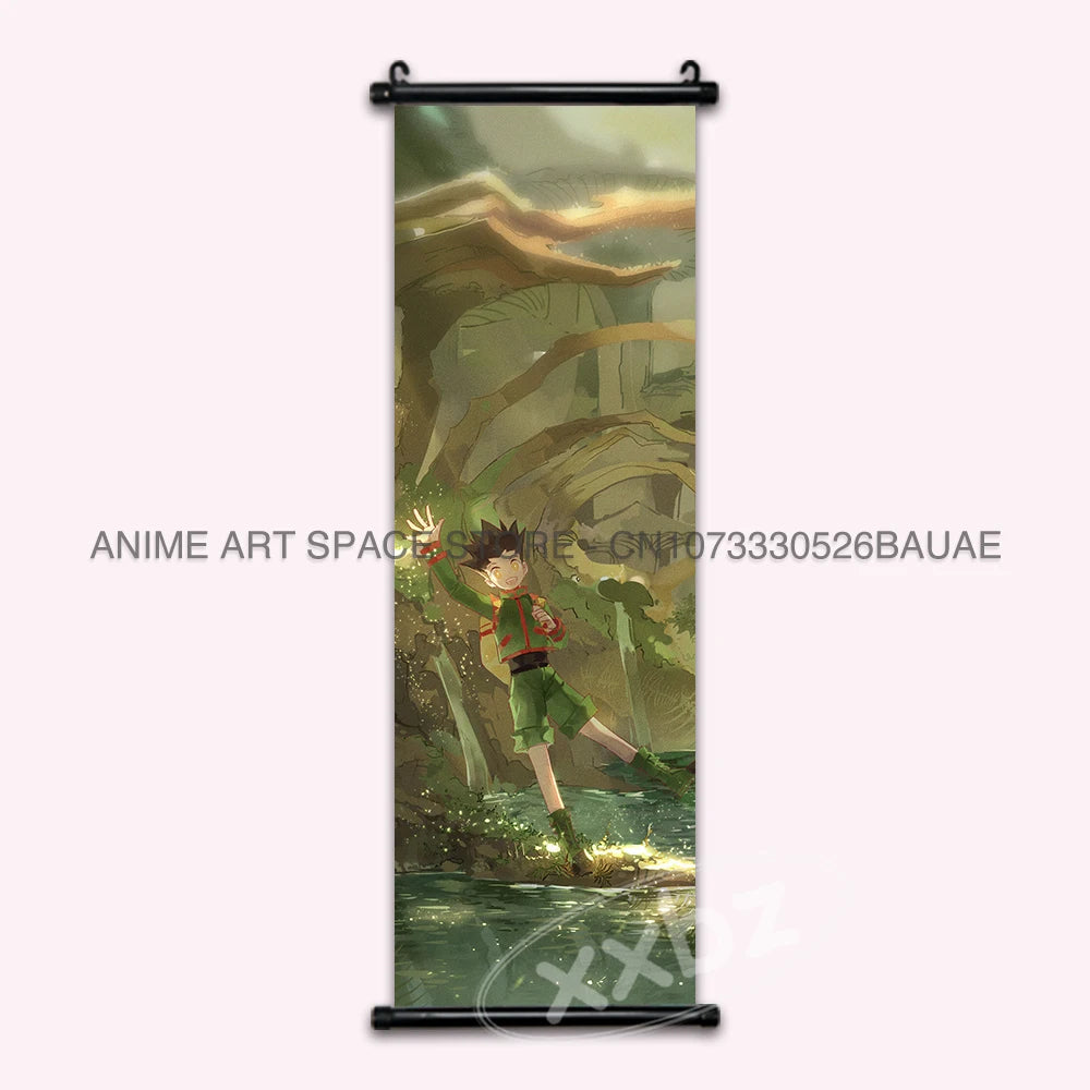Hunter x Hunter Scroll Poster – Classic Anime Wall Art Canvas Decoration