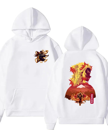 New Anime Rengoku Kyoujurou Printed Hoodies Men/women Sweatshirts Casual Fashion Y2K Fleece Hoodie Personality Pullover