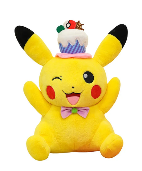 Pokemon Kawaii Pikachu Plush Toy Stuffed Doll Large Pillow for Kids Birthday Xmas Gift Pokemon Cake Plushie Arcade Prize