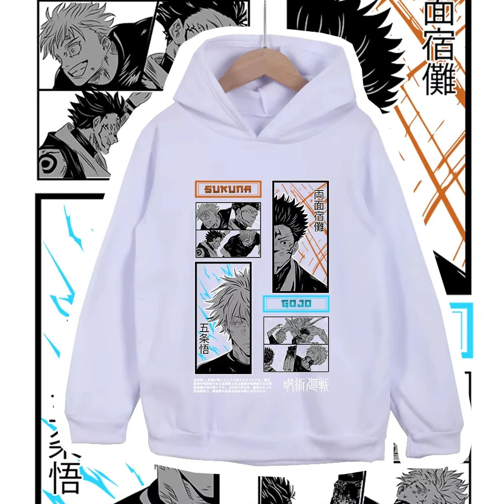 Jujutsu Kaisen Gojo Satoru Graphic Hoodie – Boys & Girls Casual Pullover Top 7