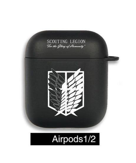 Anime Attack on Titan Earphone Case For Apple iPhone Charging Box For AirPods 1 2 3 Pro2 Clear wireless Bluetooth headphone case