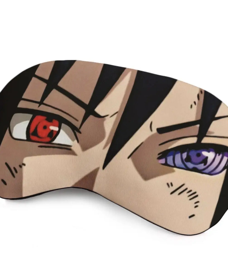 Naruto Peripherals Sasuke Itachi Kakashi Eye Mask Light-blocking Sleep Student Eye Mask Sleeping Role-playing Prop Gift