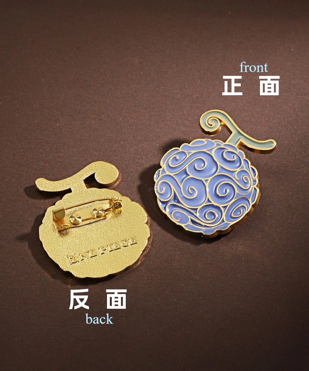 One Piece King Pin Straw Hat One Piece Team Metal Badge Backpack Ace Devil Fruit Medal Couple Luffy Brooch