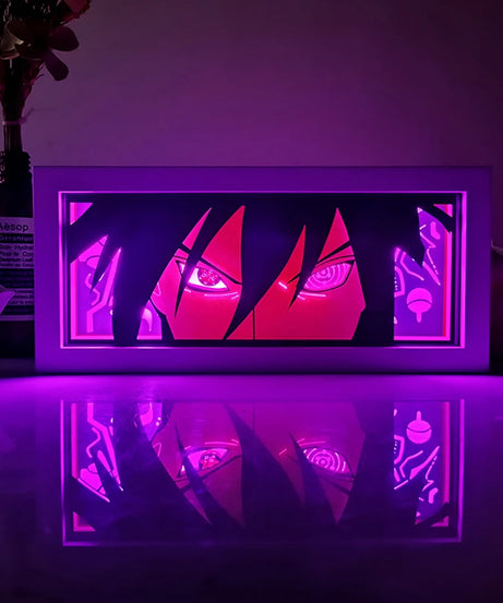 Anime  series paper-cut light room bedroom night light atmosphere light remote control colorful light box