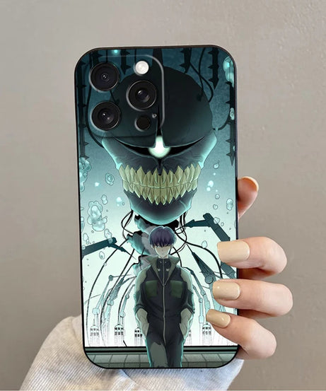 Anime K-Kaiju No. 8 Cool For iPhone 15 14 13 12 11 XS XR X 8 7 SE Pro Max Plus Mini Black Soft Phone Case