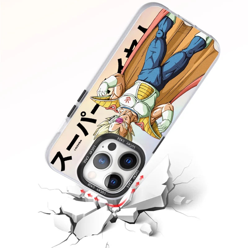 Goku & Gohan Laser Gradient Case – Dragon Ball iPhone 7–15 Pro Max