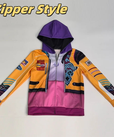 Kids Rumi Jacket Demon Hunter of KPop Cosplay Costume Children Child Girls Hoodies Disguise Roleplay Fantasia Clothing Halloween