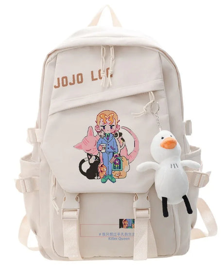 JoJo's Bizarre Adventure Anime Backpack Student School Bag Bookbag Laptop Travel Rucksack Outdoor Boy Girl Gifts