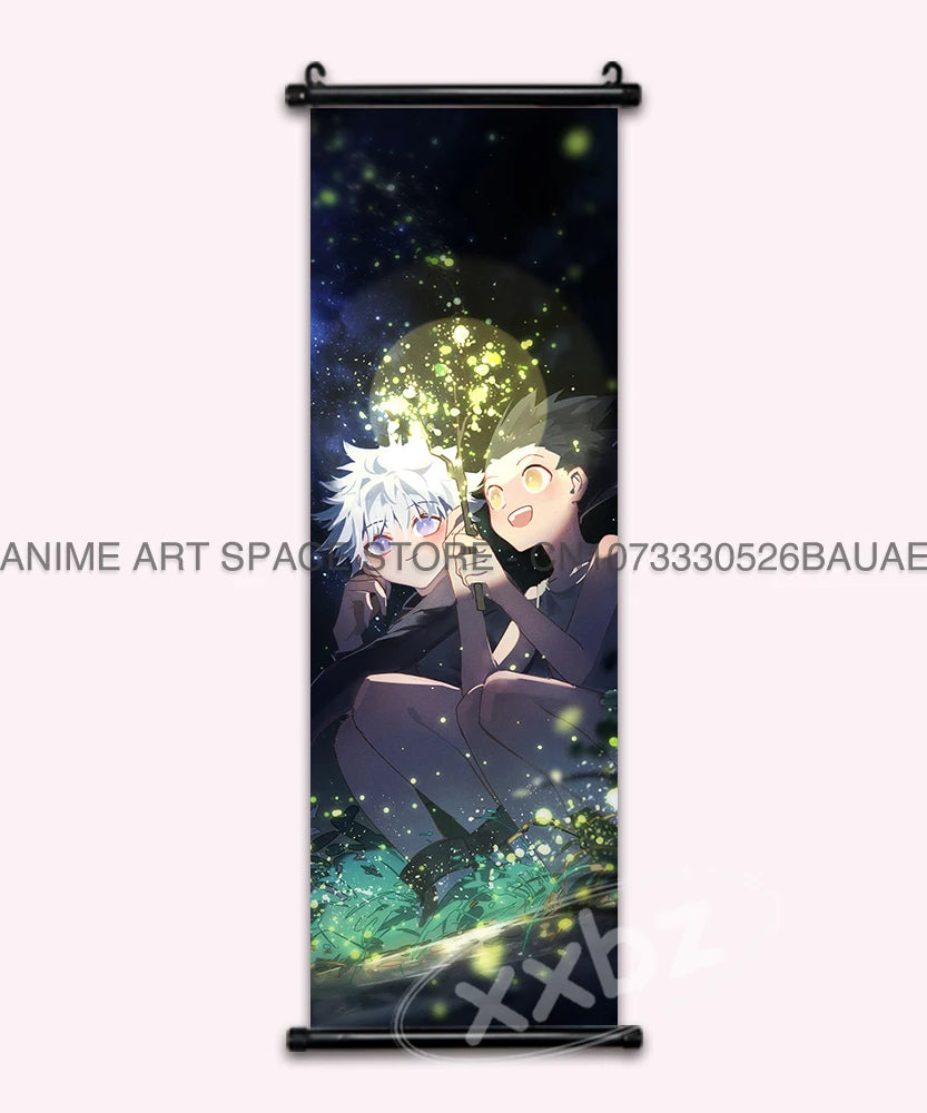 Hunter x Hunter Scroll Poster – Classic Anime Wall Art Canvas Decoration