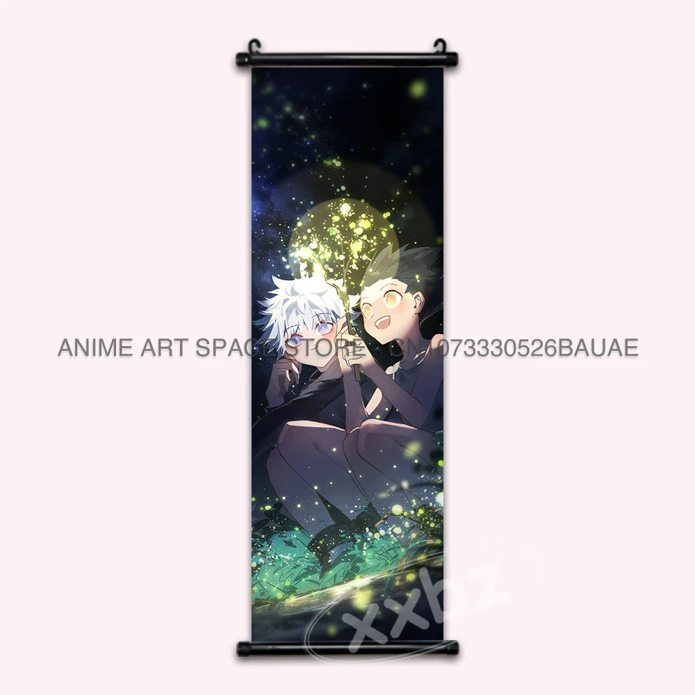 Hunter x Hunter Scroll Poster – Classic Anime Wall Art Canvas Decoration