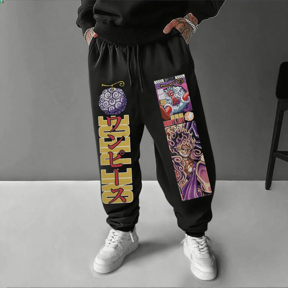 One Piece Luffy Joggers — Anime Print Sweatpants 3