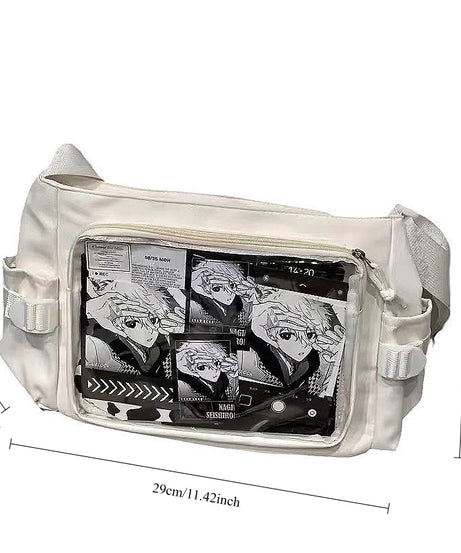 New Style Transparent Postcard Display Shoulder Women Badge DIY Decoration Crossbody Bag Anime Expo Class Tote Itabag