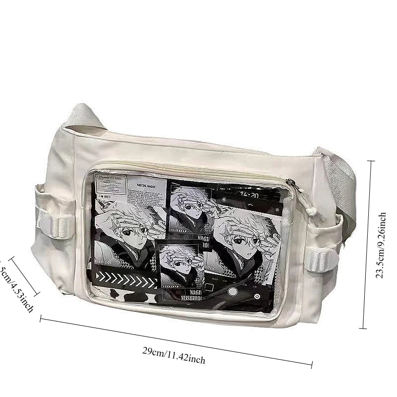 New Style Transparent Postcard Display Shoulder Women Badge DIY Decoration Crossbody Bag Anime Expo Class Tote Itabag