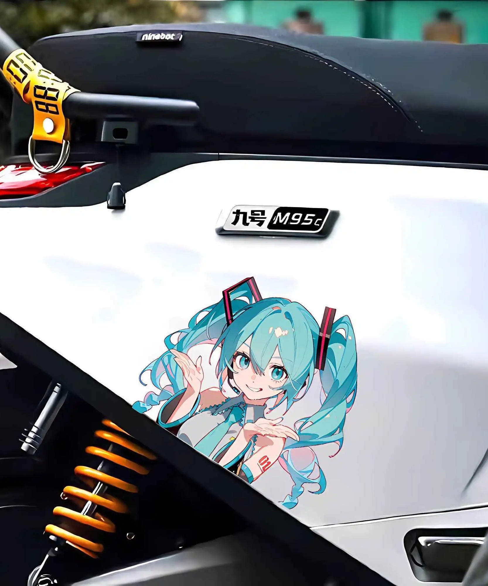 Hatsune Miku MIKU anime Animation Waterproof Car Sticker Personalized Decoration Electric Vehicle iPad Sticker