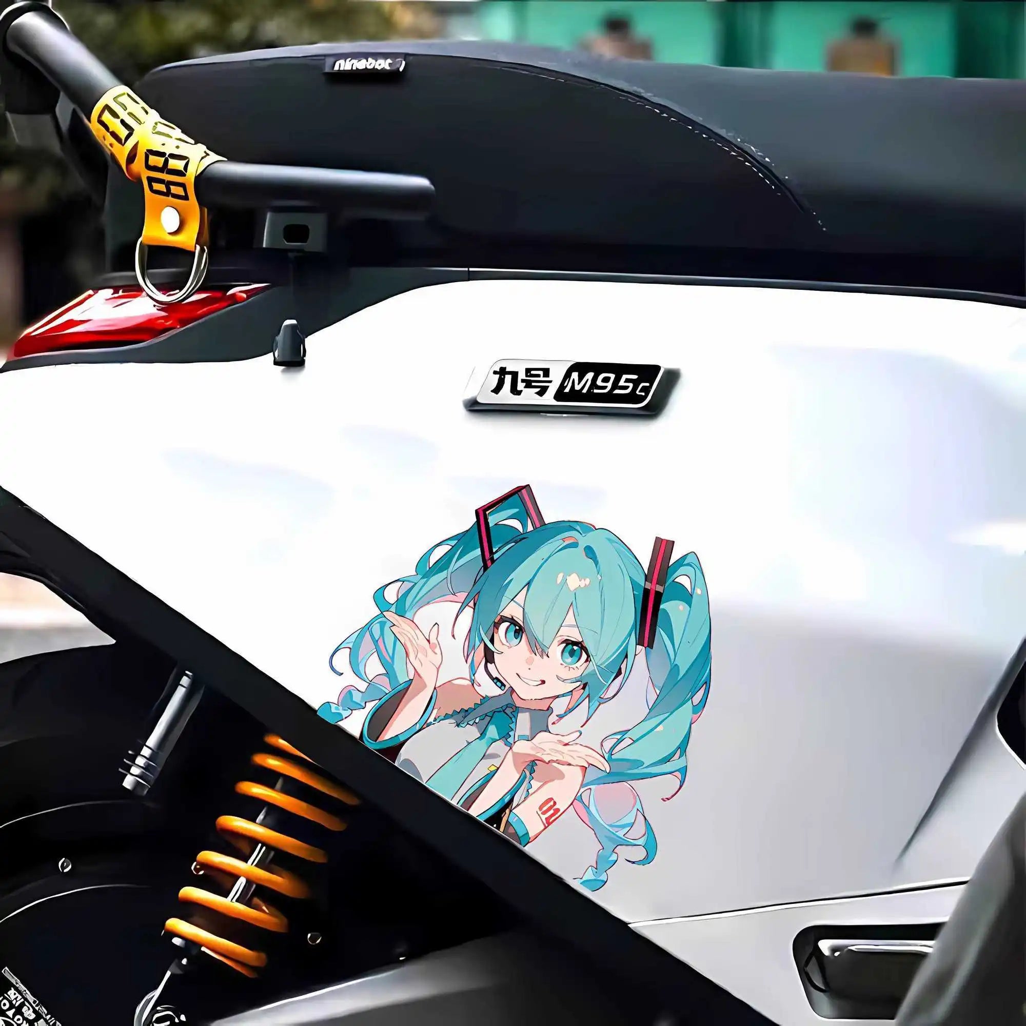 Hatsune Miku MIKU anime Animation Waterproof Car Sticker Personalized Decoration Electric Vehicle iPad Sticker