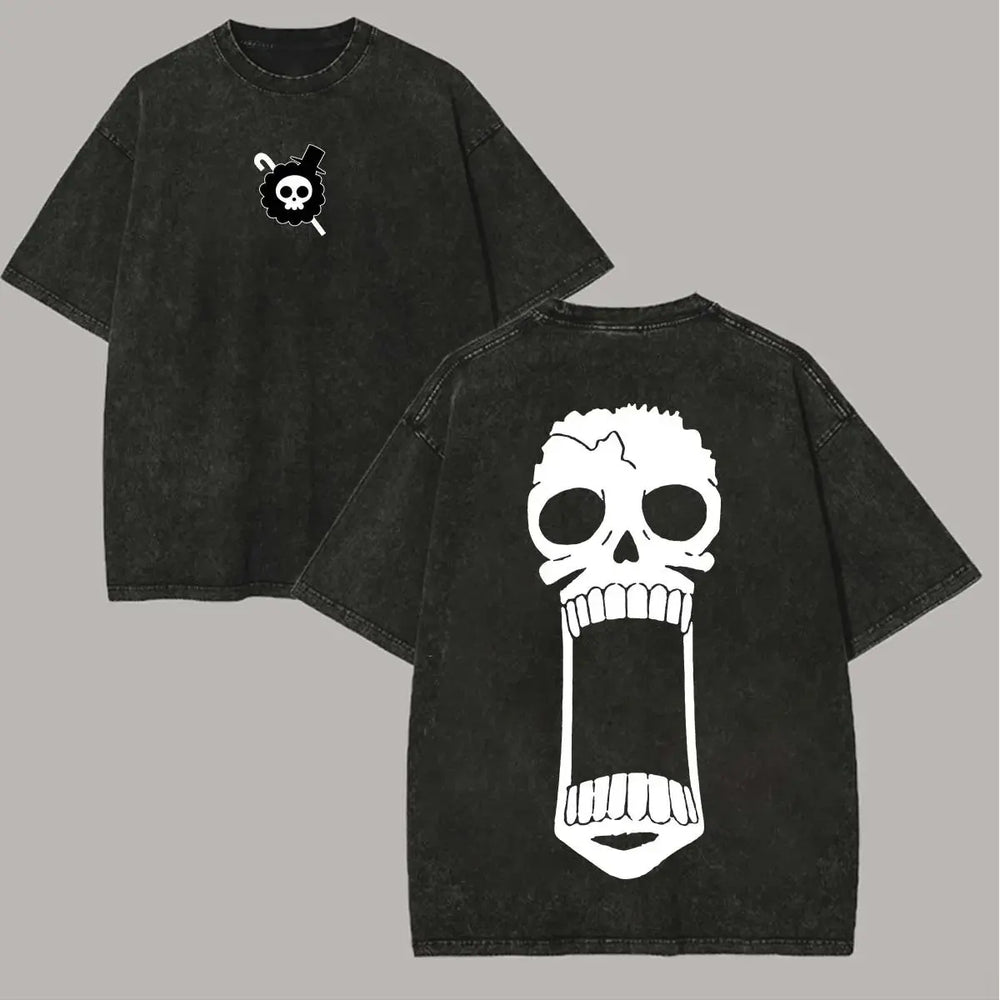 One Piece Vintage-Washed T-Shirt — Graphic Cotton Tee 7