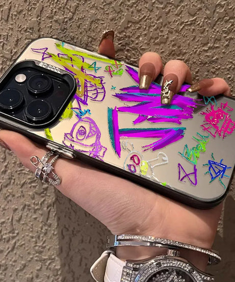 Anime Arcanes Graffiti J-Jinxs For iPhone 16 15 14 13 12 11 Pro Max XS Max 7 8 Plus Phone Case Shockproof Silicone Matte Cover