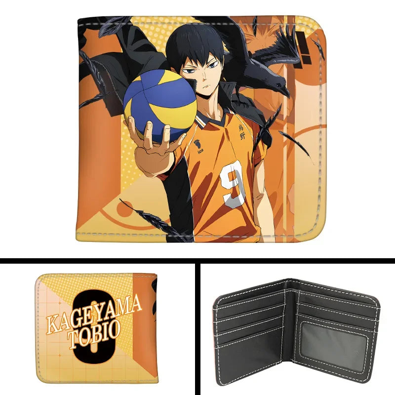 Haikyuu PU Leather Wallet — Hinata & Kageyama (Folding Purse) 7