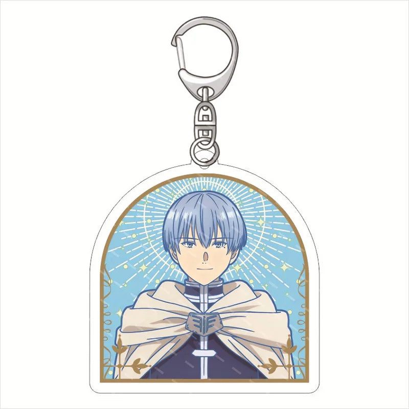 Frieren: Beyond Journey'S End Acrylic Anime Cute Keychain Jewelry Bag Pendant Gift Figure Key Ring Girl Badge Charms Wholesale