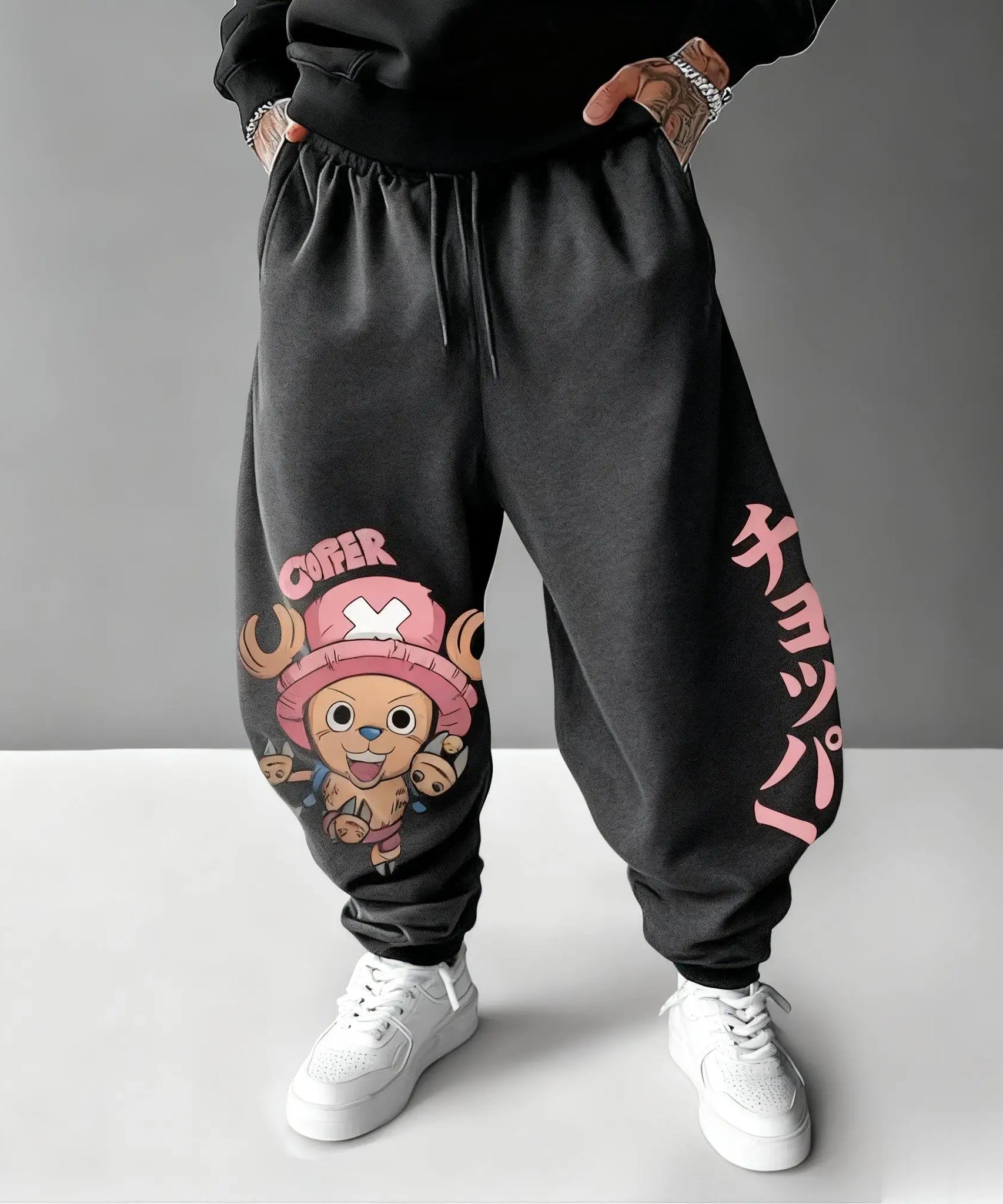 New Autumn One Piece Tony Tony Chopper Anime Print Men's Sports Pants Joggers Casual Streetwear Sweatpants Hip Hop Trousers