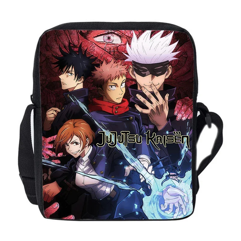 Anime Jujutsu Kaisen Gojo & Itadori Messenger Bag – Casual Crossbody Shoulder Bag 8