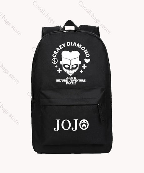 Anime JoJo's Bizarre Adventure Print Backpack School Bag Large Capacity School Backpack Oxford Teenage Youth Backpacks