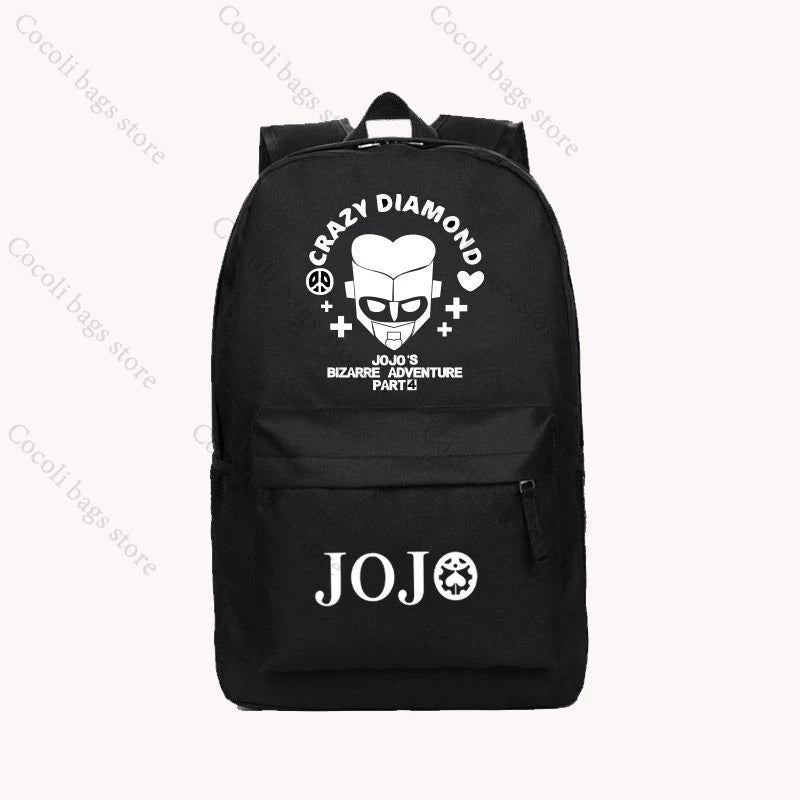 Anime JoJo's Bizarre Adventure Print Backpack School Bag Large Capacity School Backpack Oxford Teenage Youth Backpacks