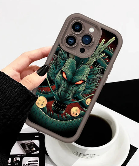 D-Dragon Ball Logo Japan Goku Eye Ladder For Apple iPhone 15 14 13 12 11 XS XR X Pro Max Plus Soft Phone Case