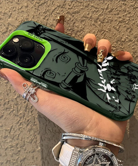 Demon Slayer Matte Shockproof Case – Anime iPhone 7–16 Pro Max SE XR XS