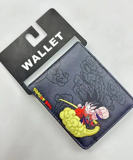 Dragon Ball Wallet Children's Simple Fashion Pu Leather Multifunction Storage Cards Banknotes Business Cards Card Pack