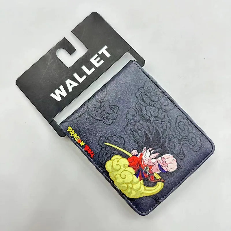Dragon Ball Wallet Children's Simple Fashion Pu Leather Multifunction Storage Cards Banknotes Business Cards Card Pack