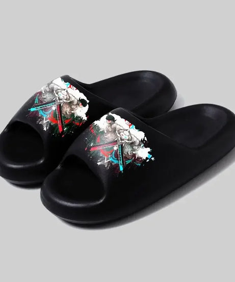 One Piece Luffy Zoro Cute soft bottom flip-flop personality stylish and comfortable men and women sandals holiday gift