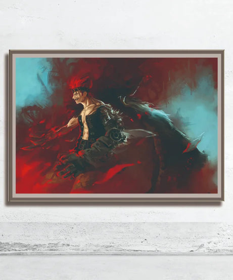 One Piece Wall Art – Trafalgar Law & Eustass Kid Anime Poster Decor