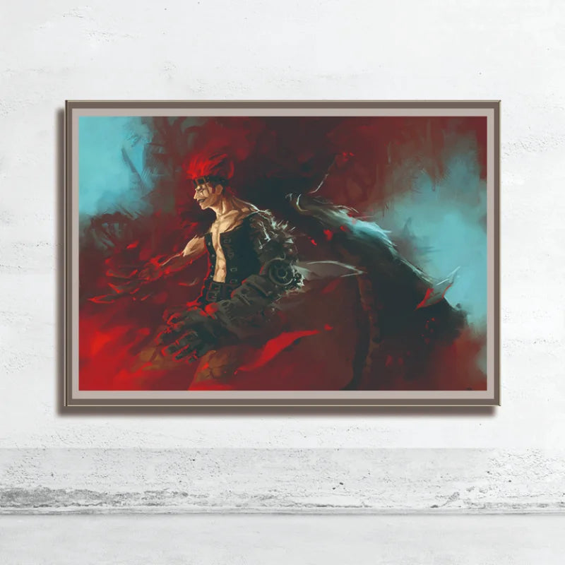 One Piece Wall Art – Trafalgar Law & Eustass Kid Anime Poster Decor