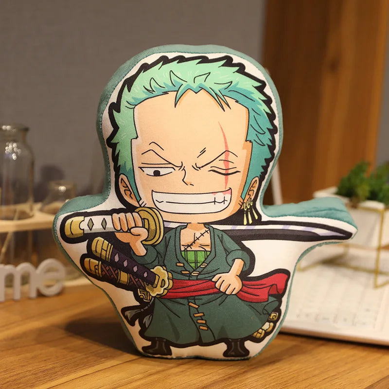 One Piece Pillow Doll Luffy Roronoa Zoro Sanji Chopper Usopp  Anime Peripherals Cushion Pillow Birthday Gift Decorative