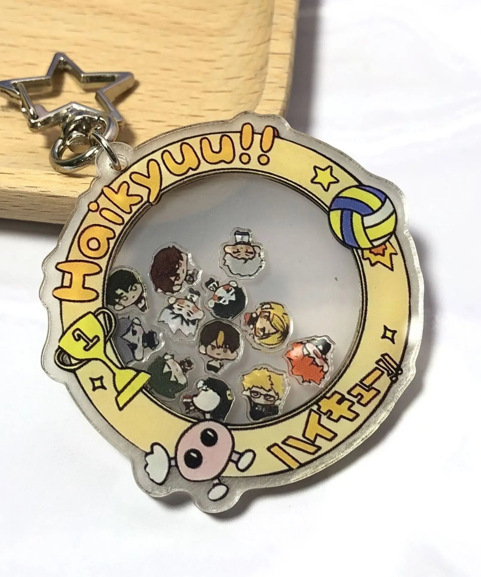 Cute one Piece Personalized Backpack Keychain Pendant Straw Hat Set Acrylic Pendant Rocking Music Student Accessories