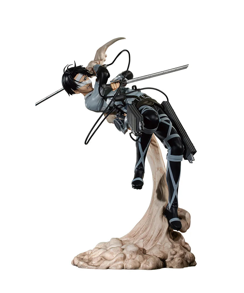 Attack on Titan Rumbling Ichiban KUJI Levi Hange Zoe Eren Mikasa Armin PVC Anime Action Figures Model Toys