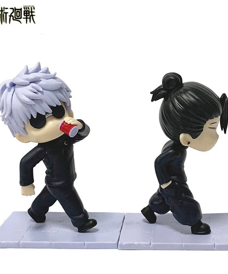 Jujutsu Kaisen Q Edition Sunglasses Gojo Wu Xia You Jie Street Slipper Standing Posture Handheld Car Ornament Decoration