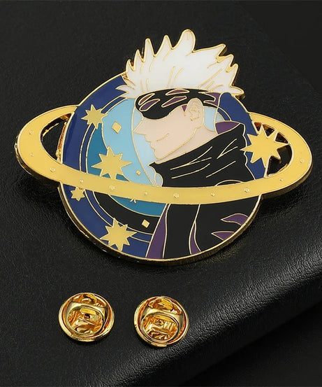 Anime Jujutsu Kaisen Badge Brooch Gojo Satoru Fushiguro Megumi Cosplay Metal Woman Man Pin Broochs Accessories
