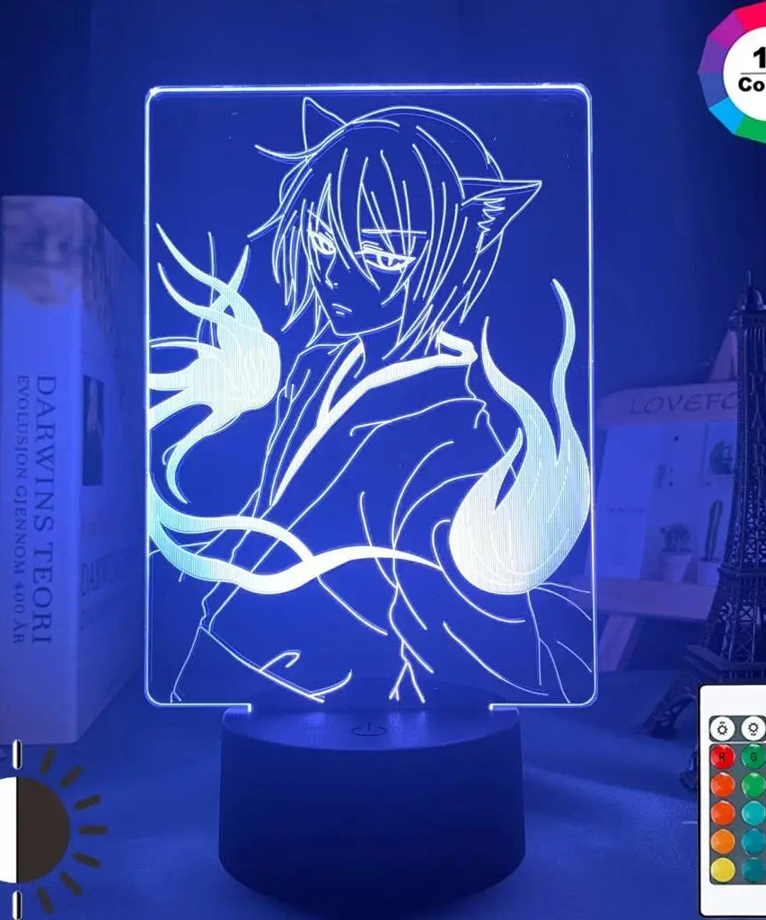 LED Night Light Anime Kamisama Kiss Tomoe Glowing Acrylic Stand for Home Decoration Love Tomoe Action Figure Gifts
