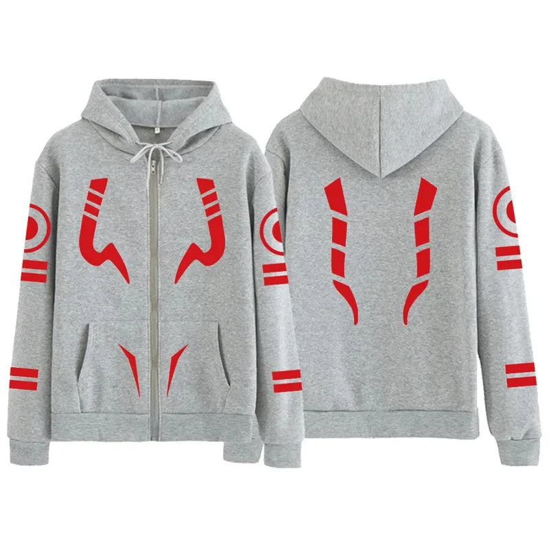 Jujutsu Kaisen Yuji Itadori & Ryomen Sukuna Cosplay Zip-Up Hoodie – Harajuku Fashion 3