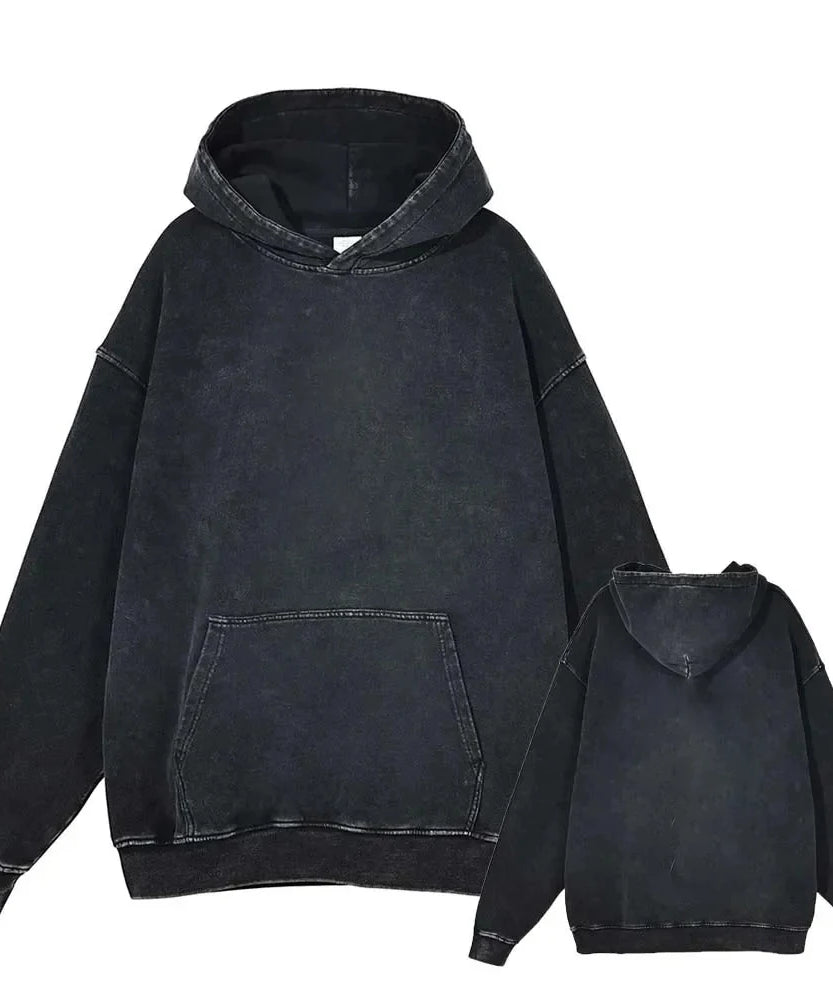 Berserk Animation Print Spring and Autumn New Washed Jumper Men's Sports Loose Casual Hip Hop Plus Size Sweater Top